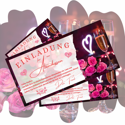 Gutschein - Abendessen Geschenkgutschein Geburtstag