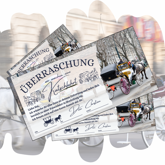 Gutschein - Kutschfahrt Rundfahrt Pferdekutsche