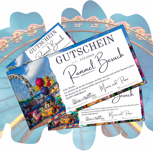 Gutschein - Rummel Besuch Erlebnisgutschein