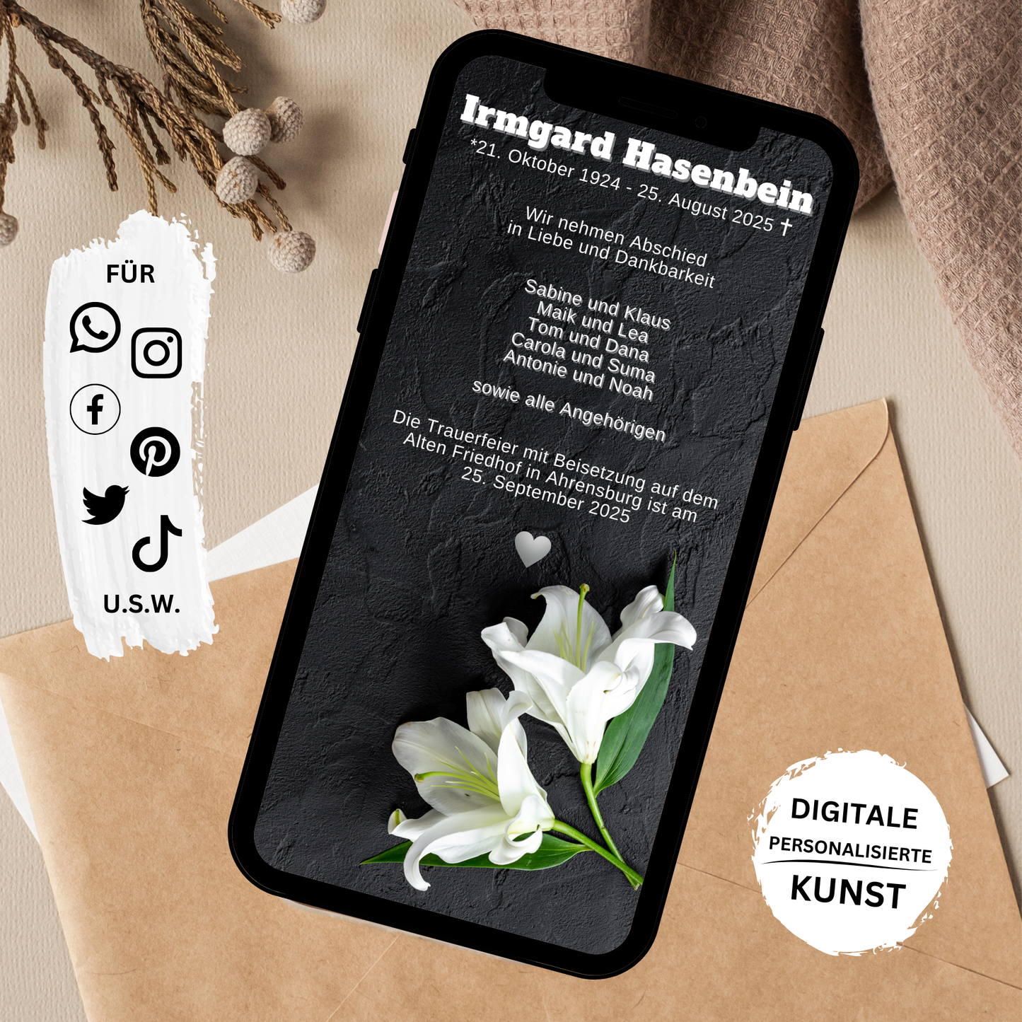 eCARD - Trauerkarte und Beileidsbekundung