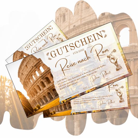 Gutschein - Städtetrip Rom Italien Reisegutschein