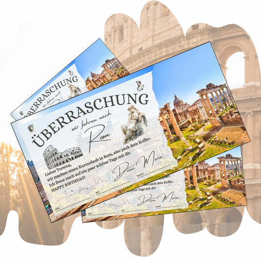 Gutschein - Städtetrip Rom Italien Reisegutschein