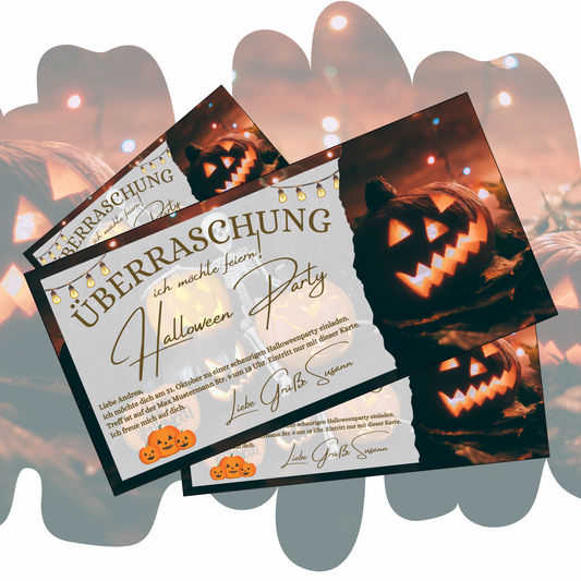 Gutschein - Halloween Party Geschenkgutschein
