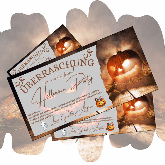 Gutschein - Halloween Party Geschenkgutschein