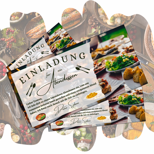 Gutschein - Abendessen Geschenkgutschein Geburtstag