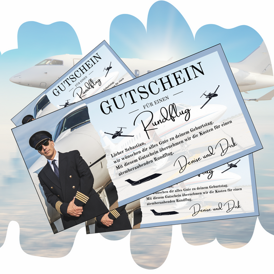 Gutschein - Flugzeug Rundflug Erlebnisgutschein