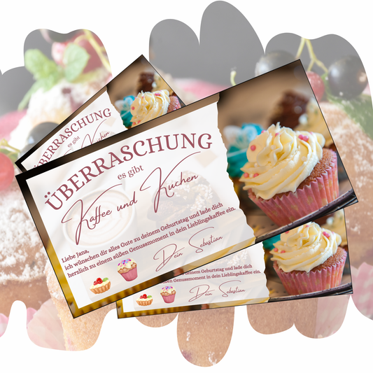 Gutschein - Kaffee und Kuchen Geschenkgutschein