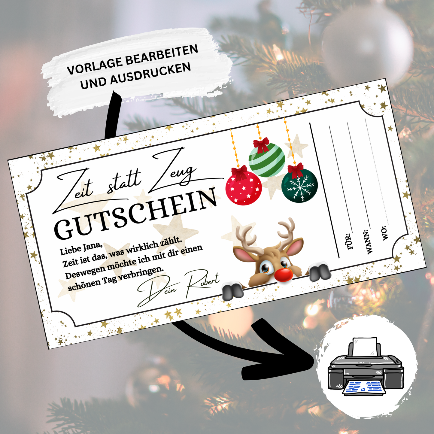 Gutschein - Gemeinsame Zeit statt Zeug als Geschenkidee