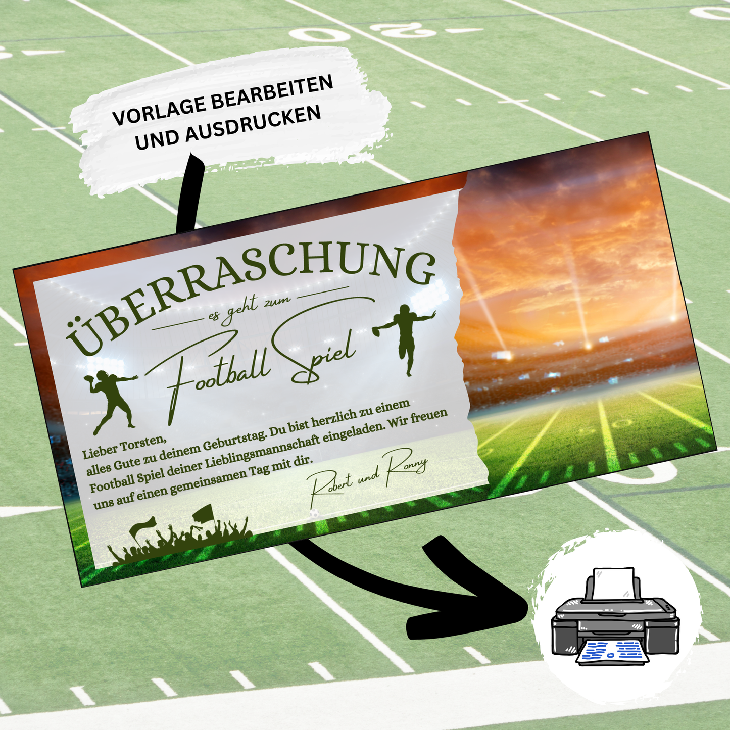 Gutschein - American Football Geschenkgutschein