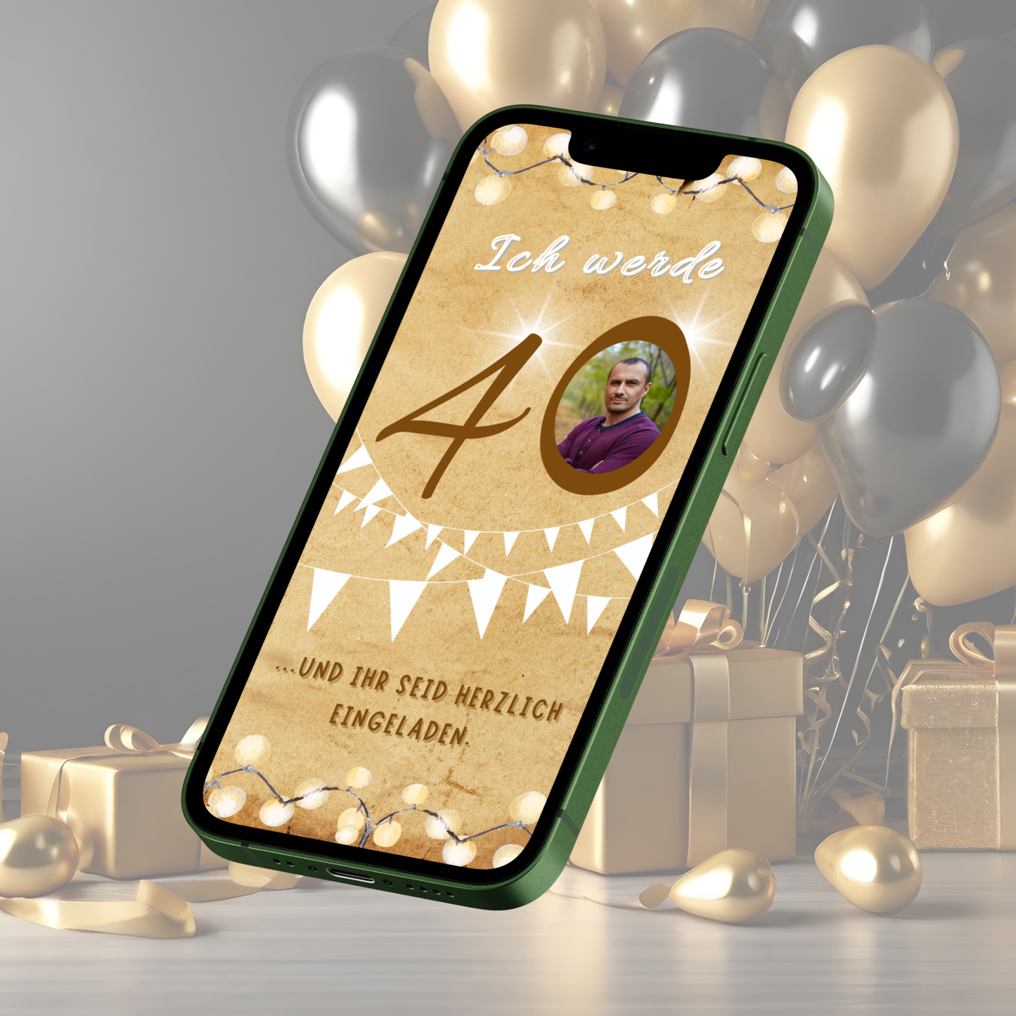 eCARD - Animierte Einladungskarte Geburtstag