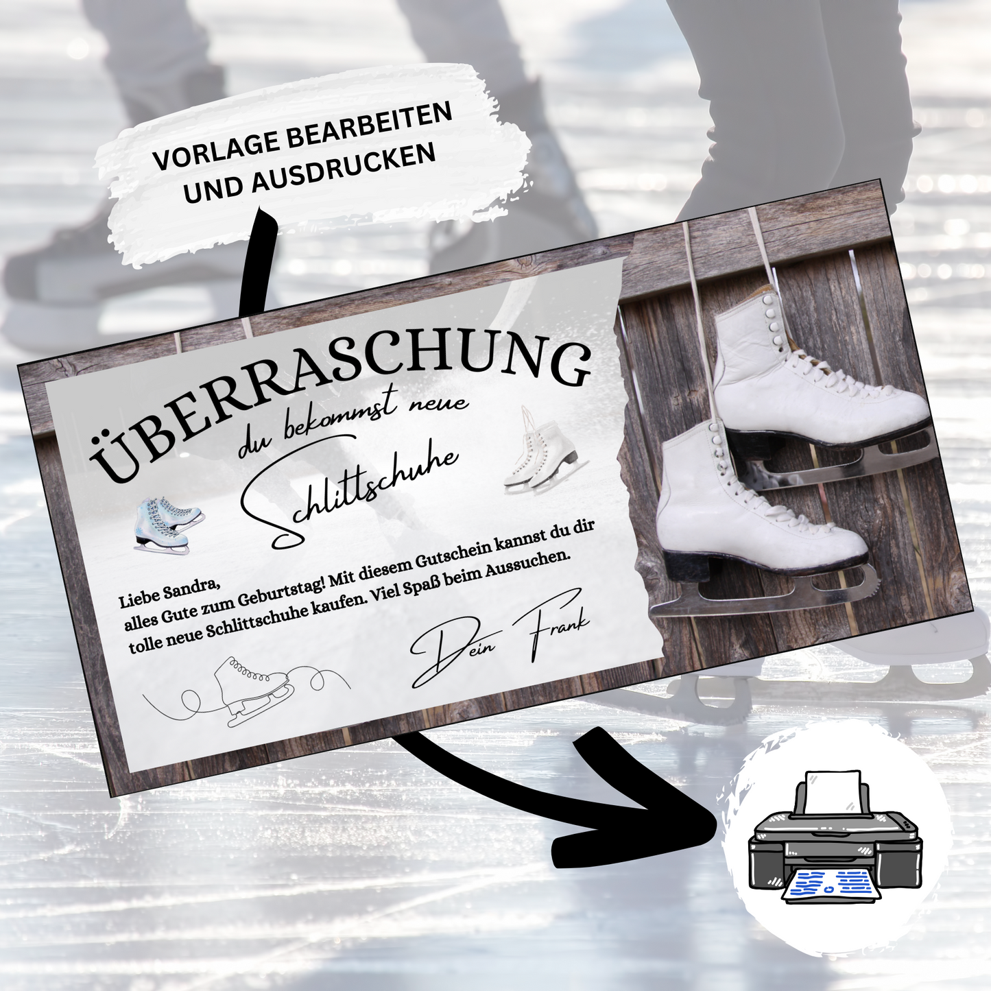 Gutschein - Schlittschuhlaufen Erlebnisgutschein