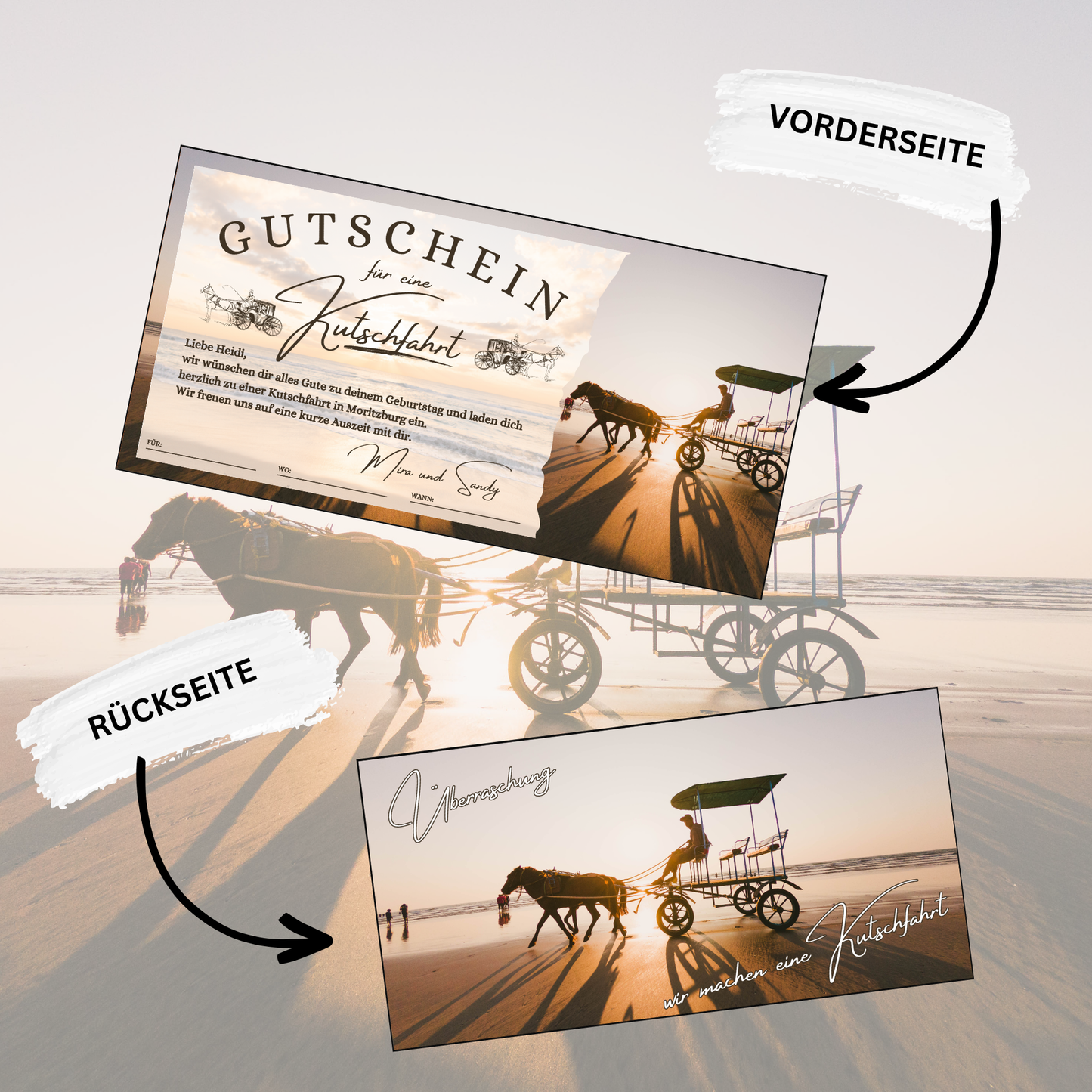 Gutschein - Kutschfahrt Rundfahrt Pferdekutsche