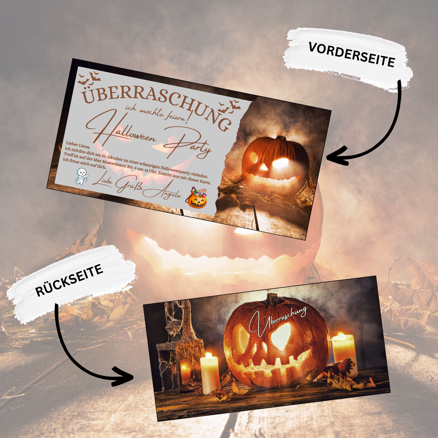 Gutschein - Halloween Party Geschenkgutschein