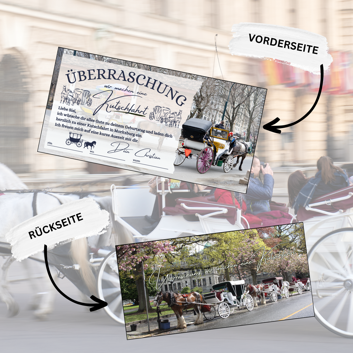 Gutschein - Kutschfahrt Rundfahrt Pferdekutsche