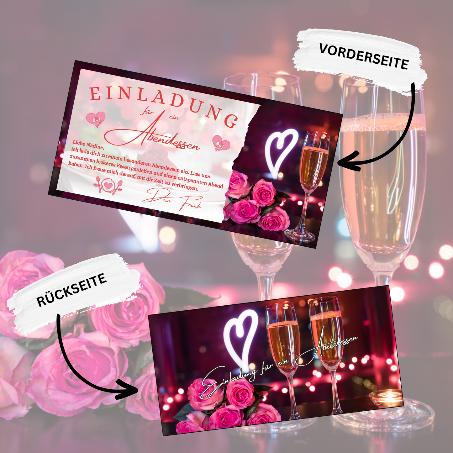 Gutschein - Abendessen Geschenkgutschein Geburtstag