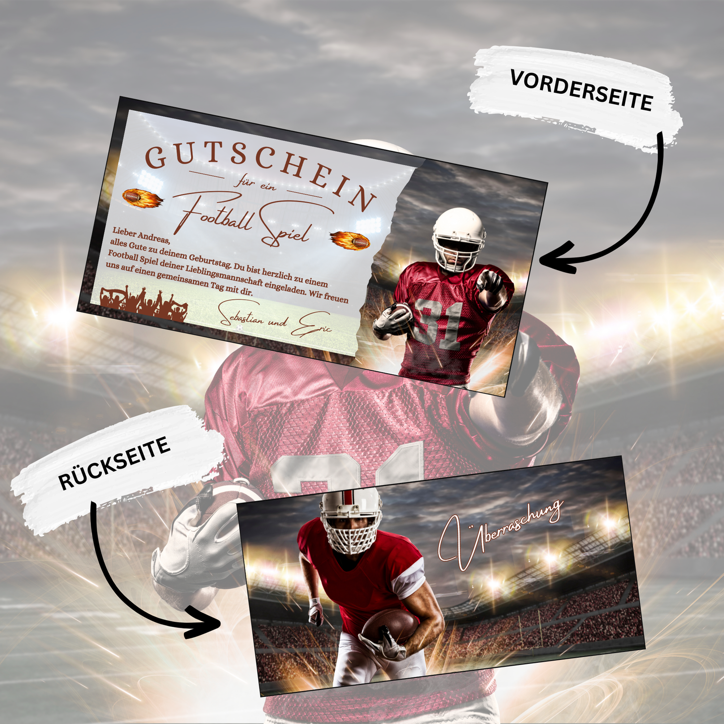Gutschein - American Football Geschenkgutschein
