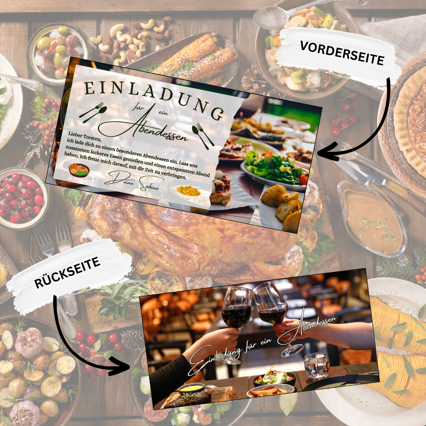 Gutschein - Abendessen Geschenkgutschein Geburtstag