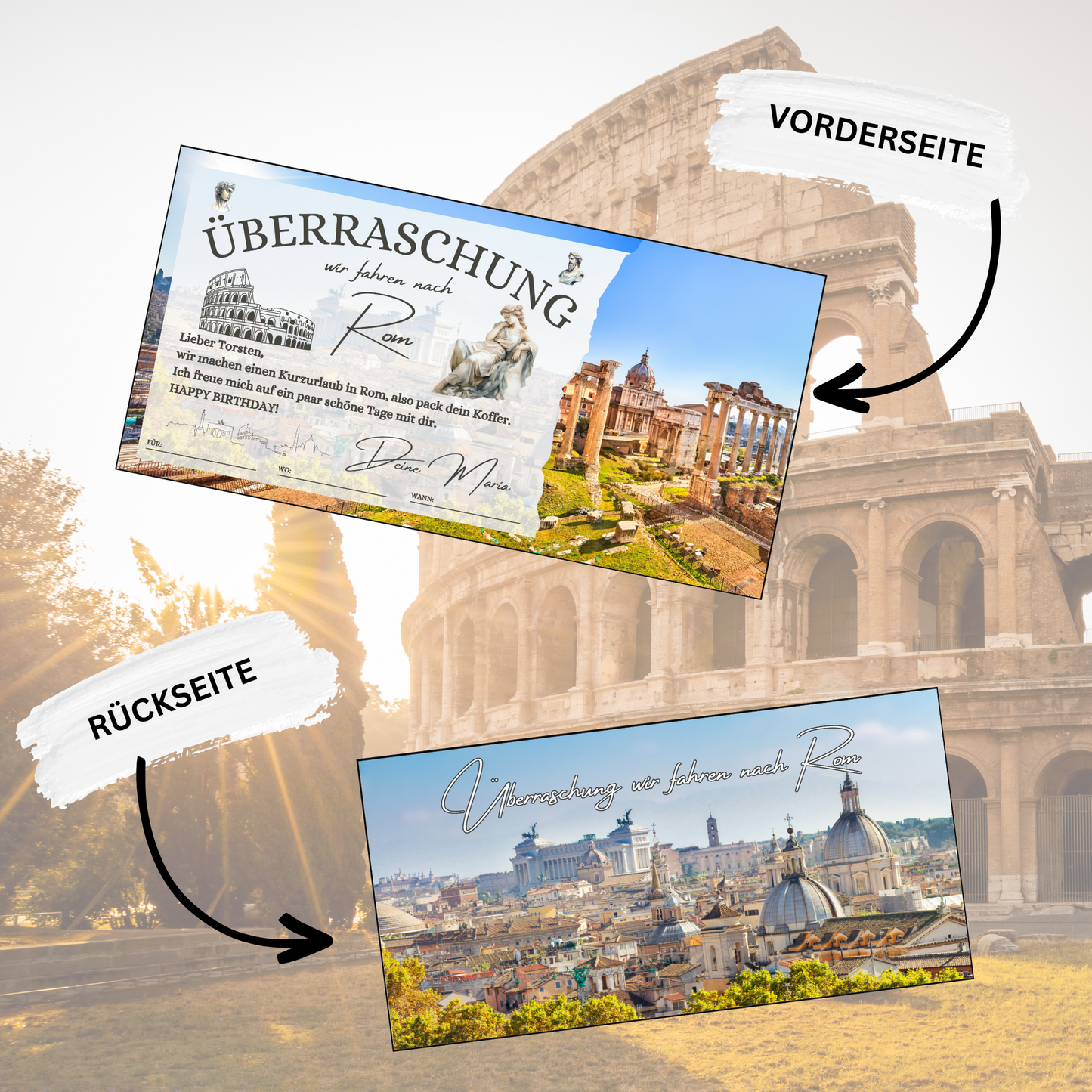Gutschein - Städtetrip Rom Italien Reisegutschein