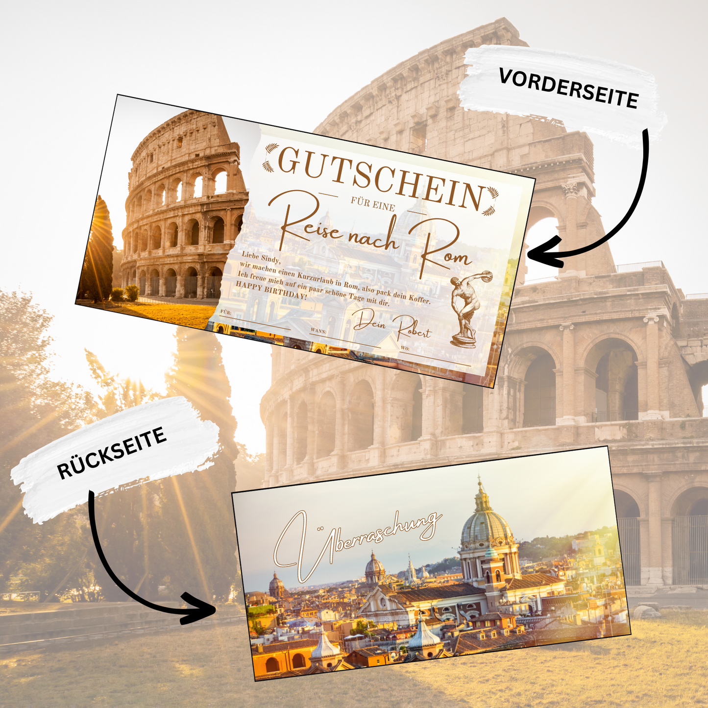 Gutschein - Städtetrip Rom Italien Reisegutschein