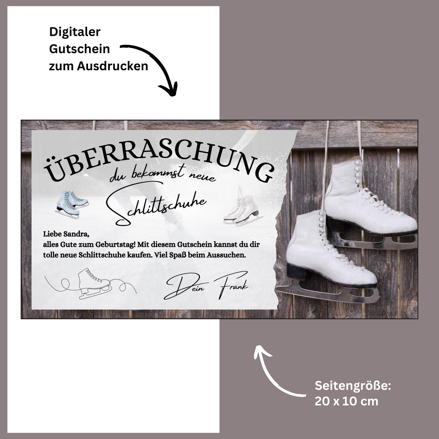 Gutschein - Schlittschuhlaufen Erlebnisgutschein