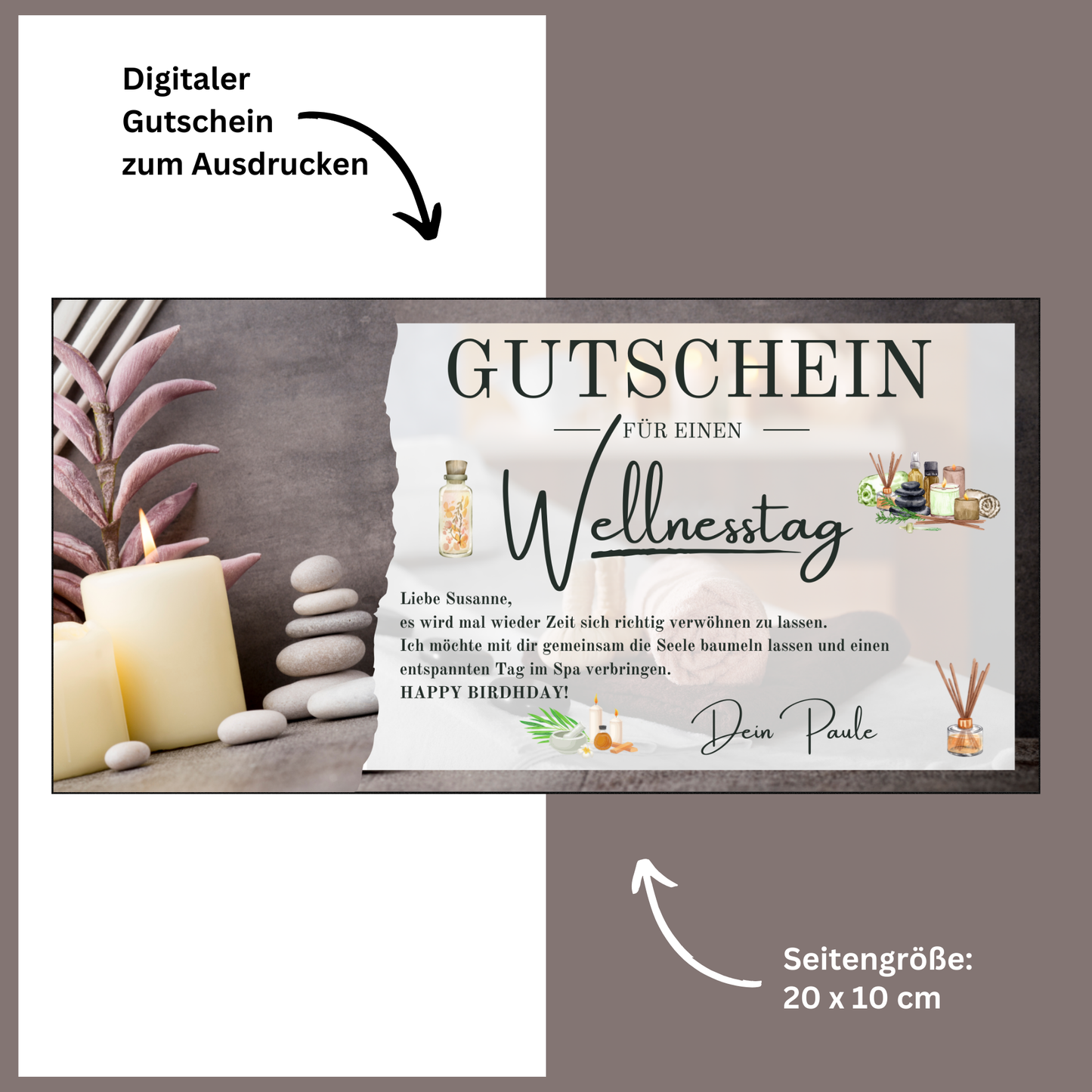 Gutschein - Wellness Spa Wochenende Geschenkgutschein