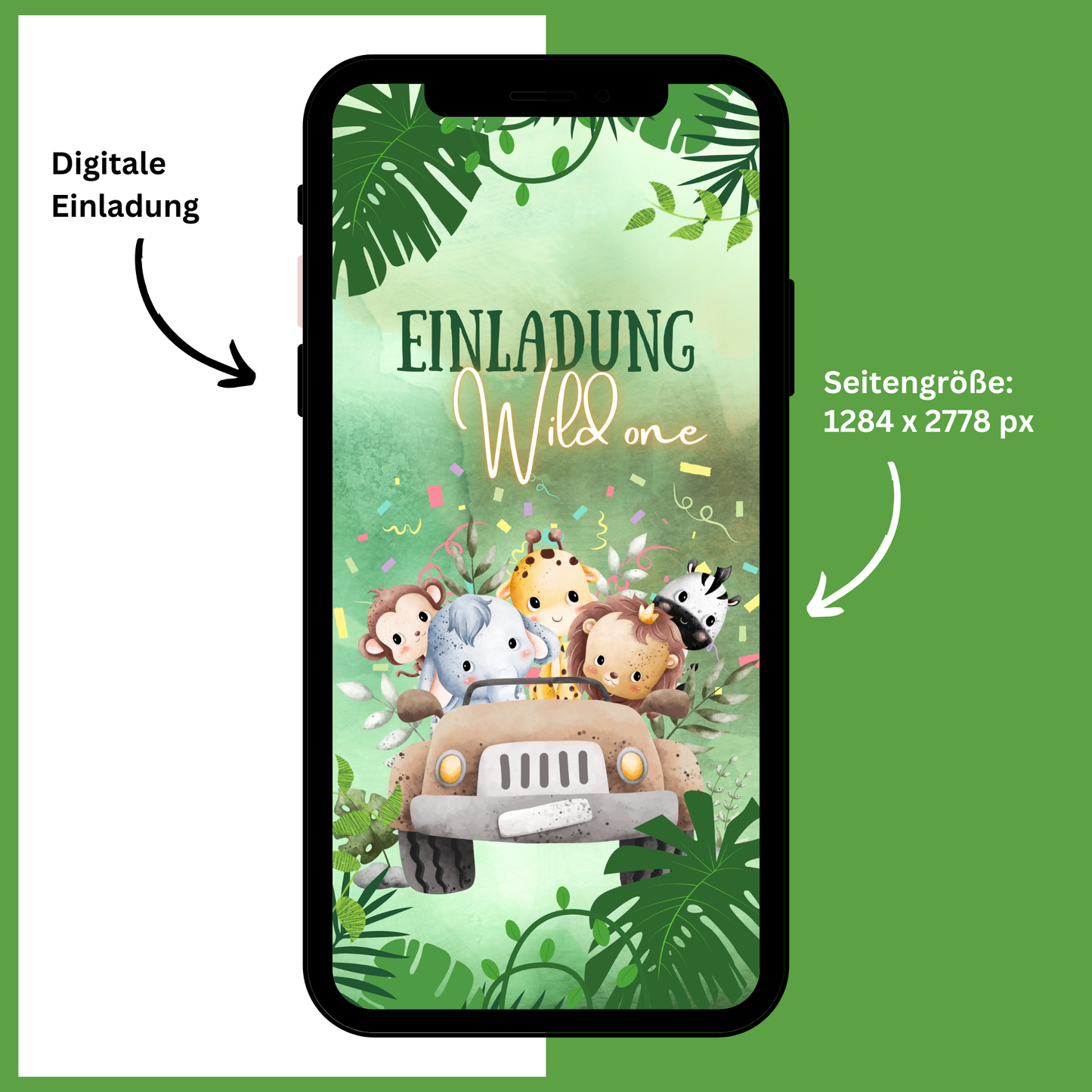 eCARD - Animierte Kindergeburtstags Party Einladungskarte