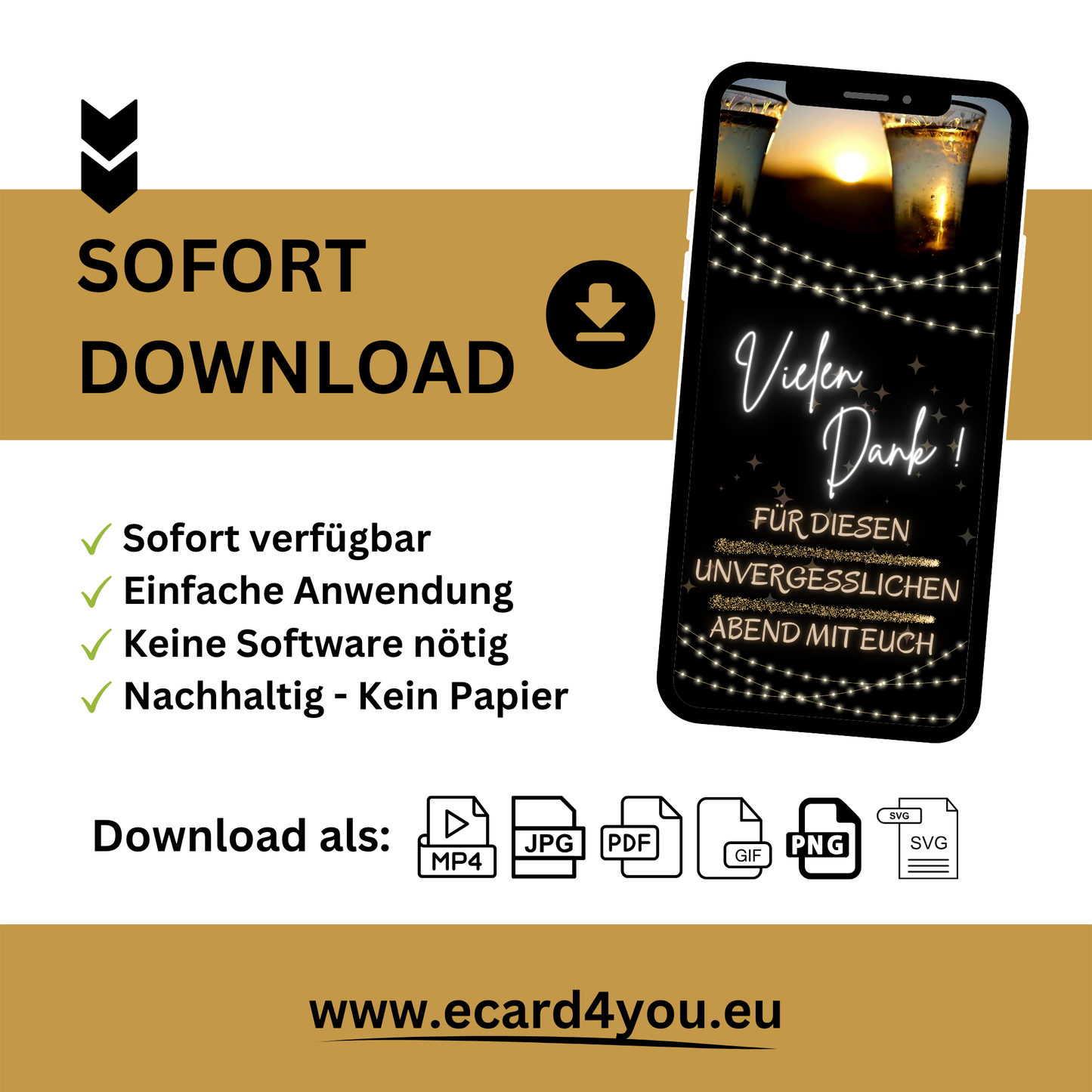 eCARD - Danksagung Geburtstag Jugendweihe