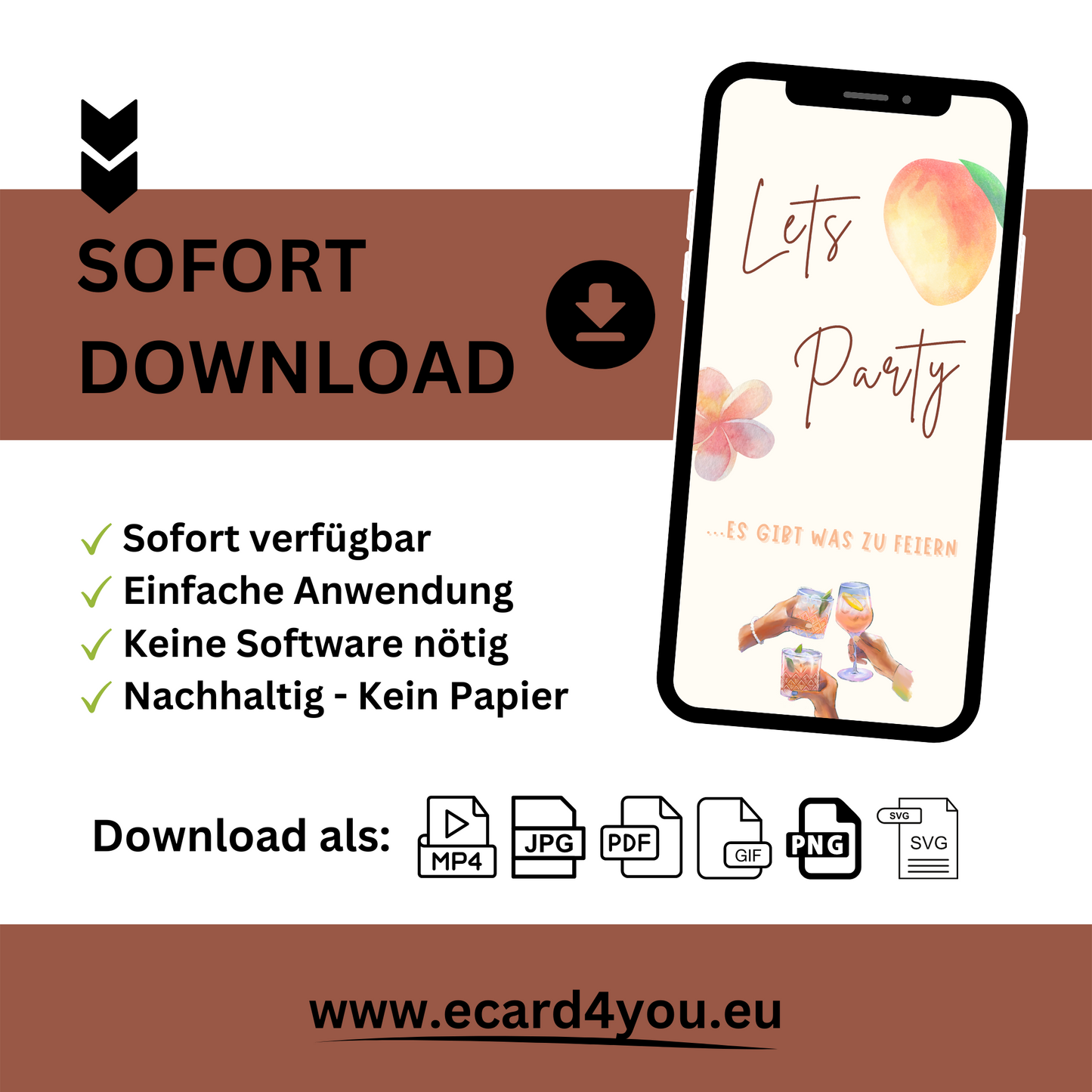 eCARD - Animierte Einladungskarte Geburtstag
