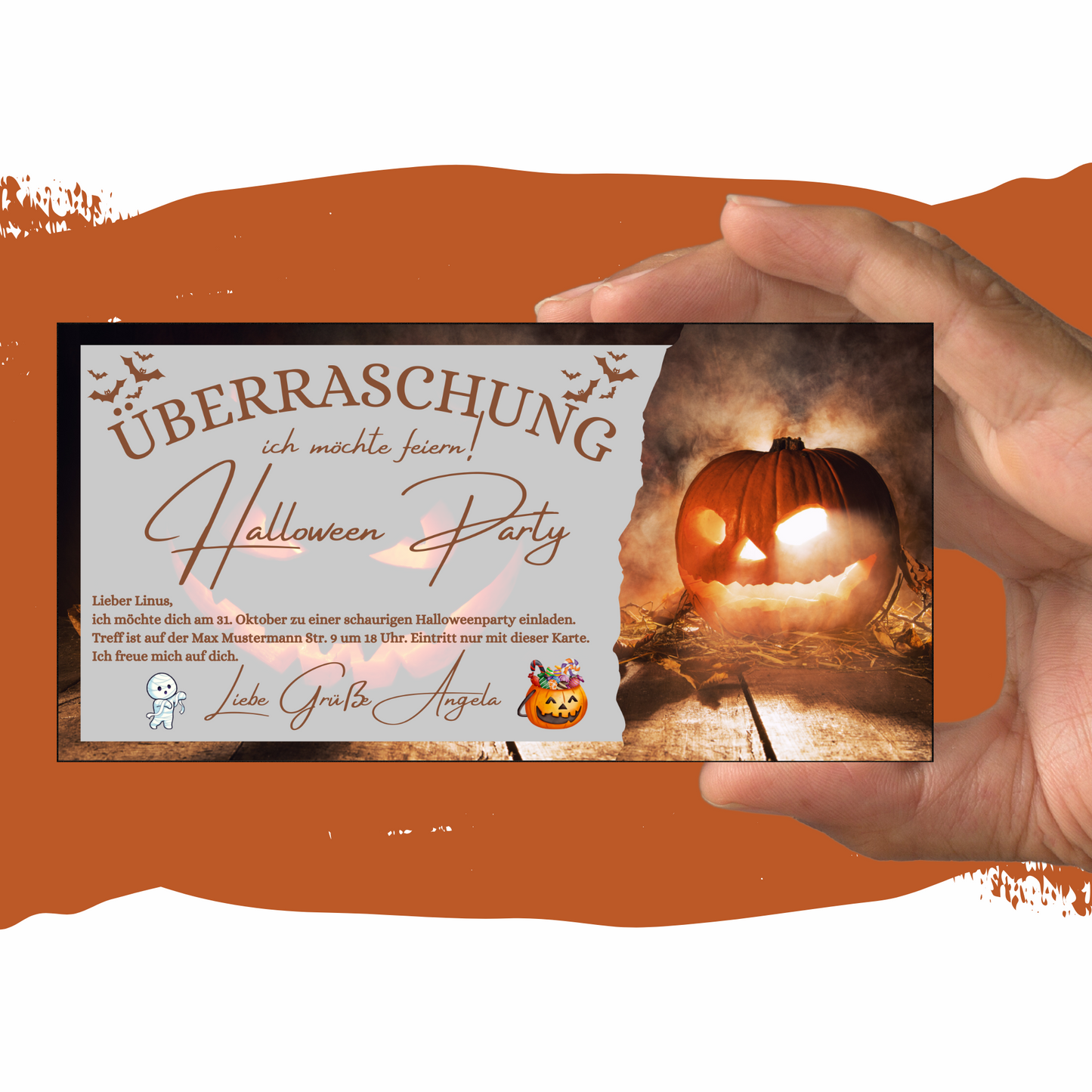 Gutschein - Halloween Party Geschenkgutschein