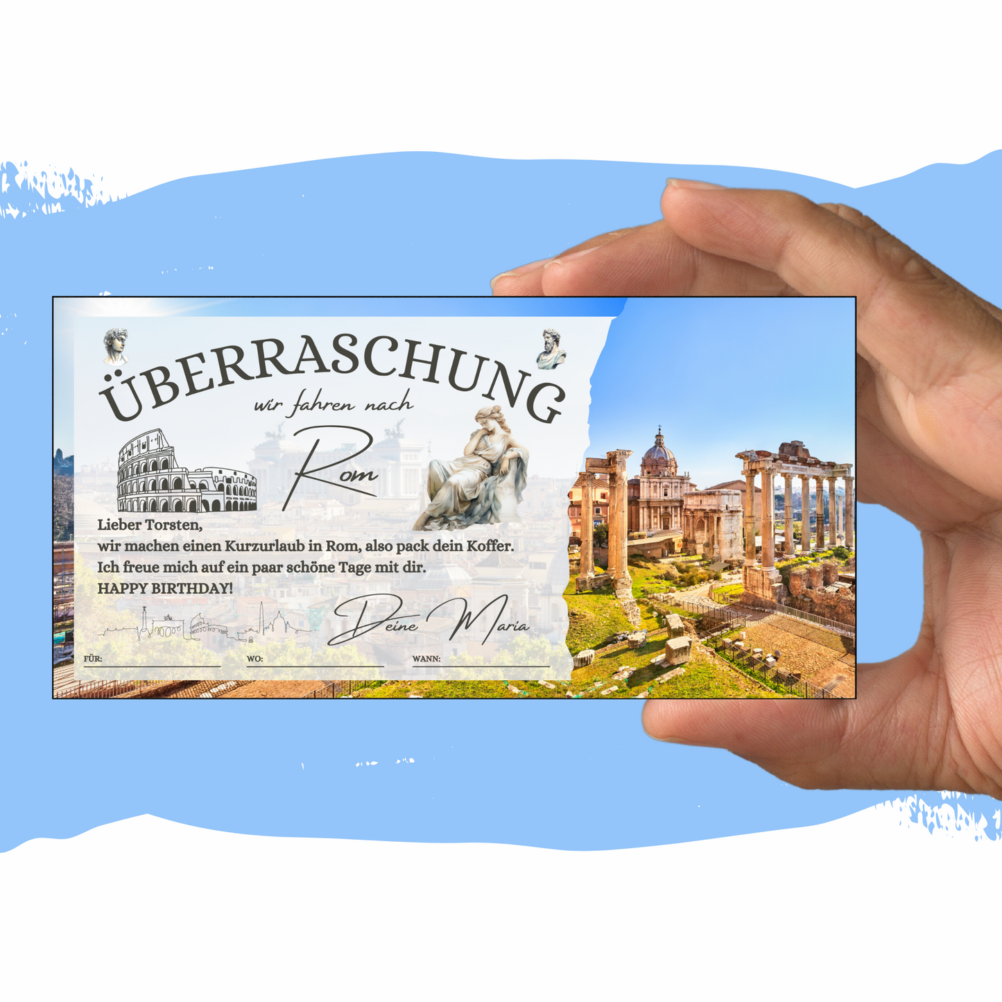 Gutschein - Städtetrip Rom Italien Reisegutschein