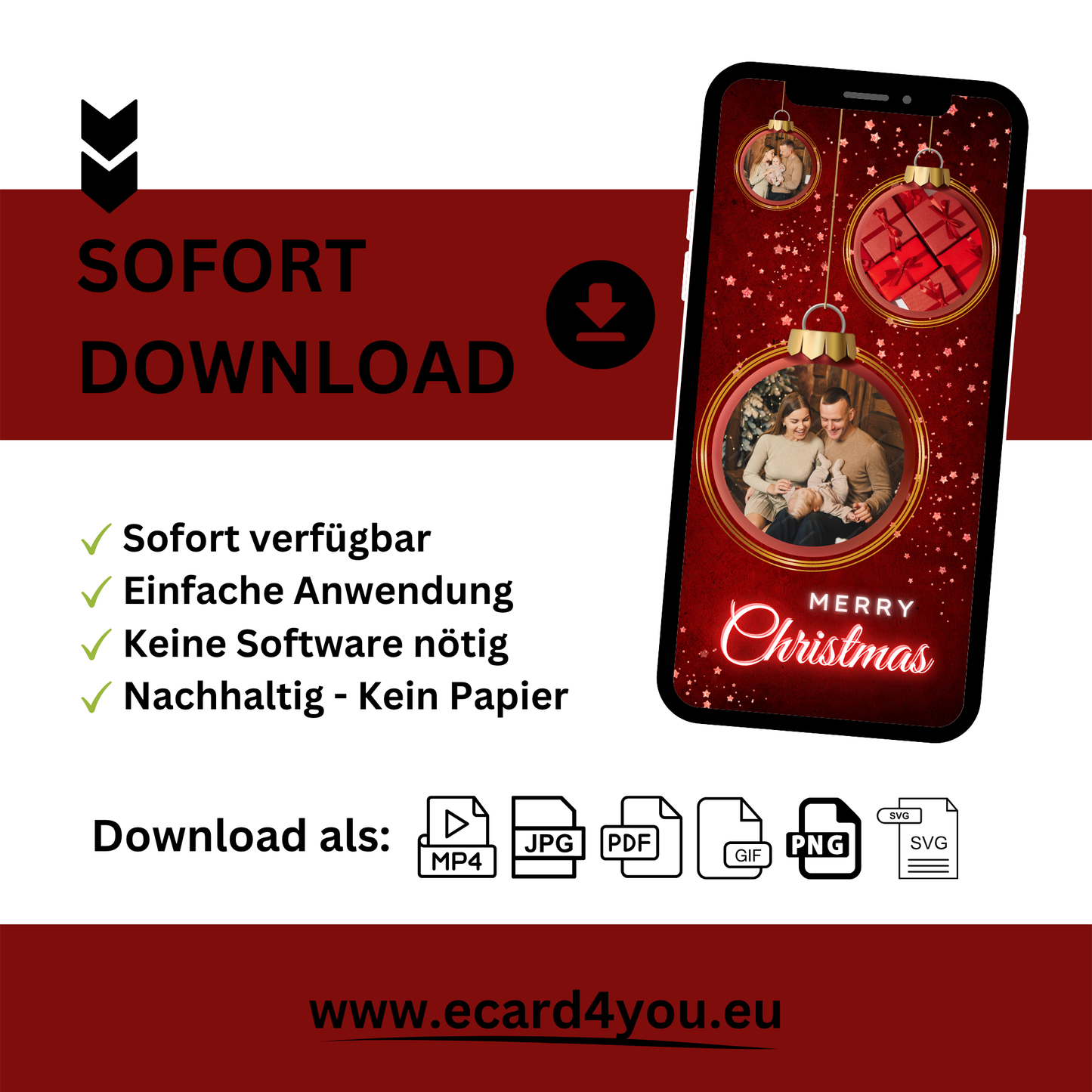 eCARD - Animierte Glückwünsche und Weihnachtgrüße
