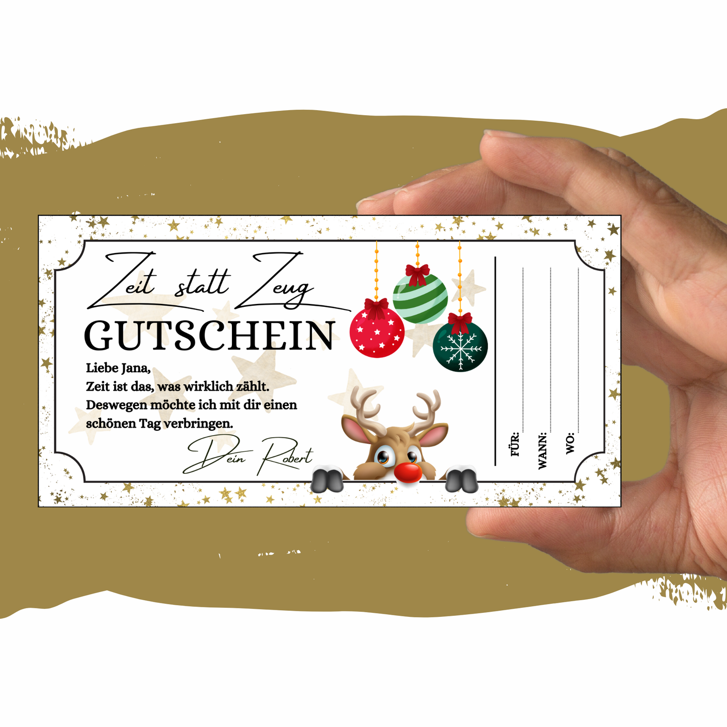 Gutschein - Gemeinsame Zeit statt Zeug als Geschenkidee