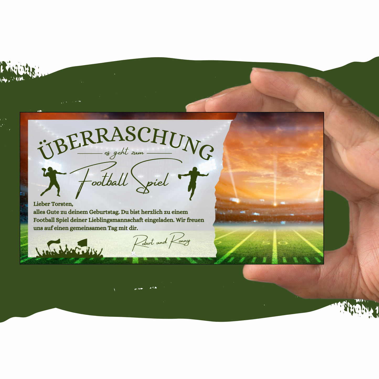 Gutschein - American Football Geschenkgutschein