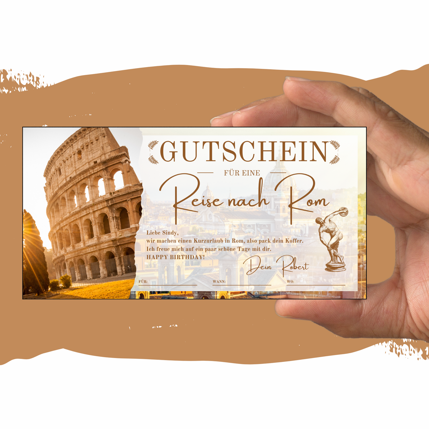 Gutschein - Städtetrip Rom Italien Reisegutschein