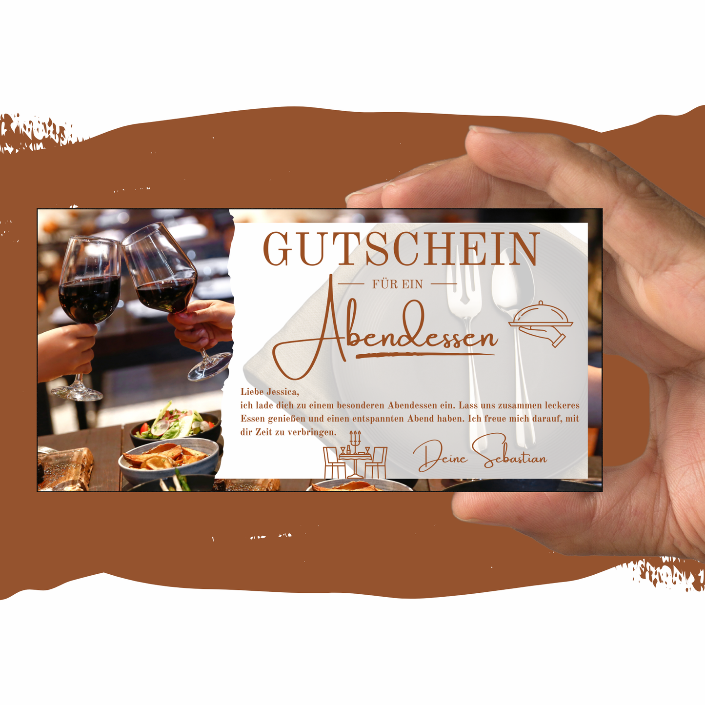 Gutschein - Abendessen Geschenkgutschein Geburtstag