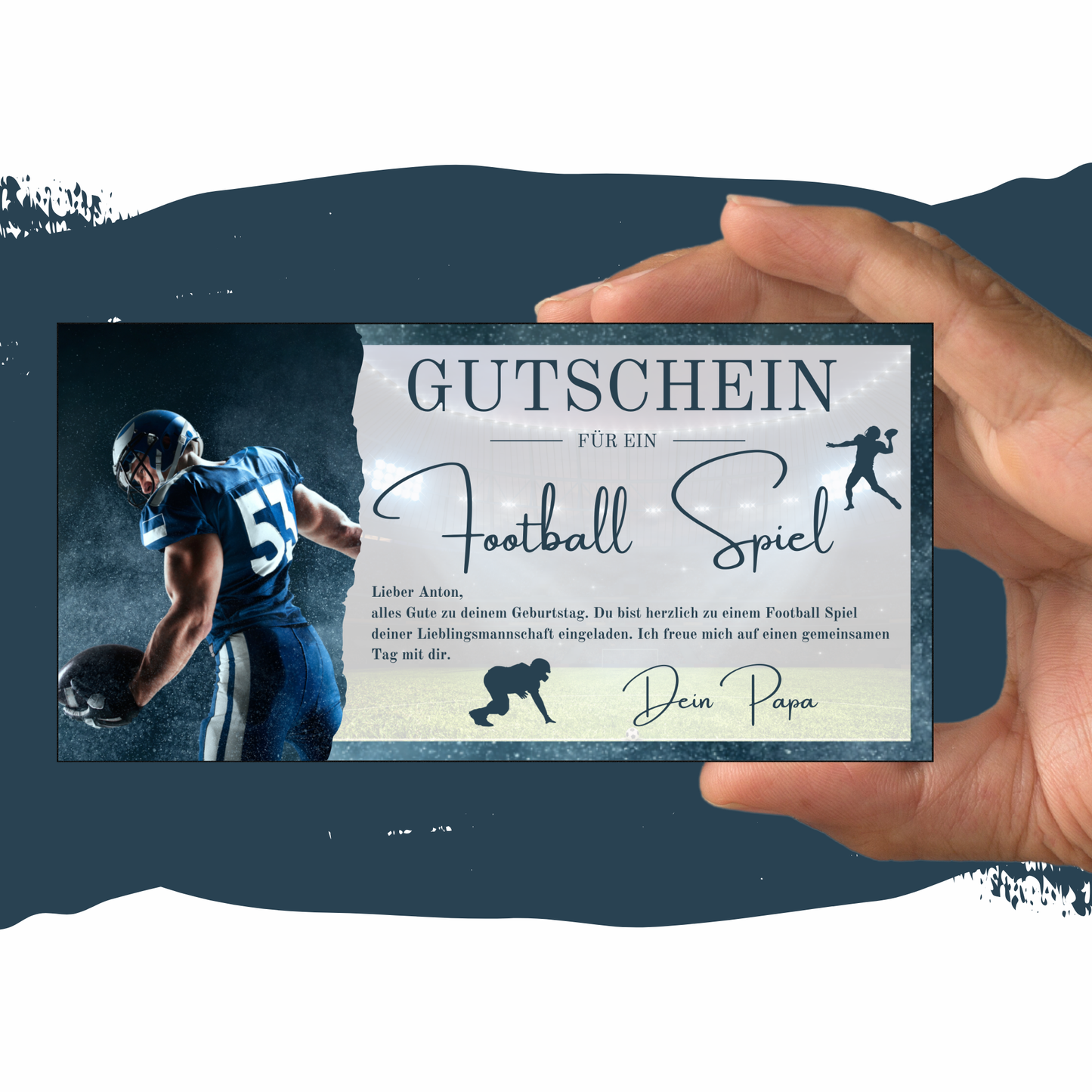 Gutschein - American Football Geschenkgutschein