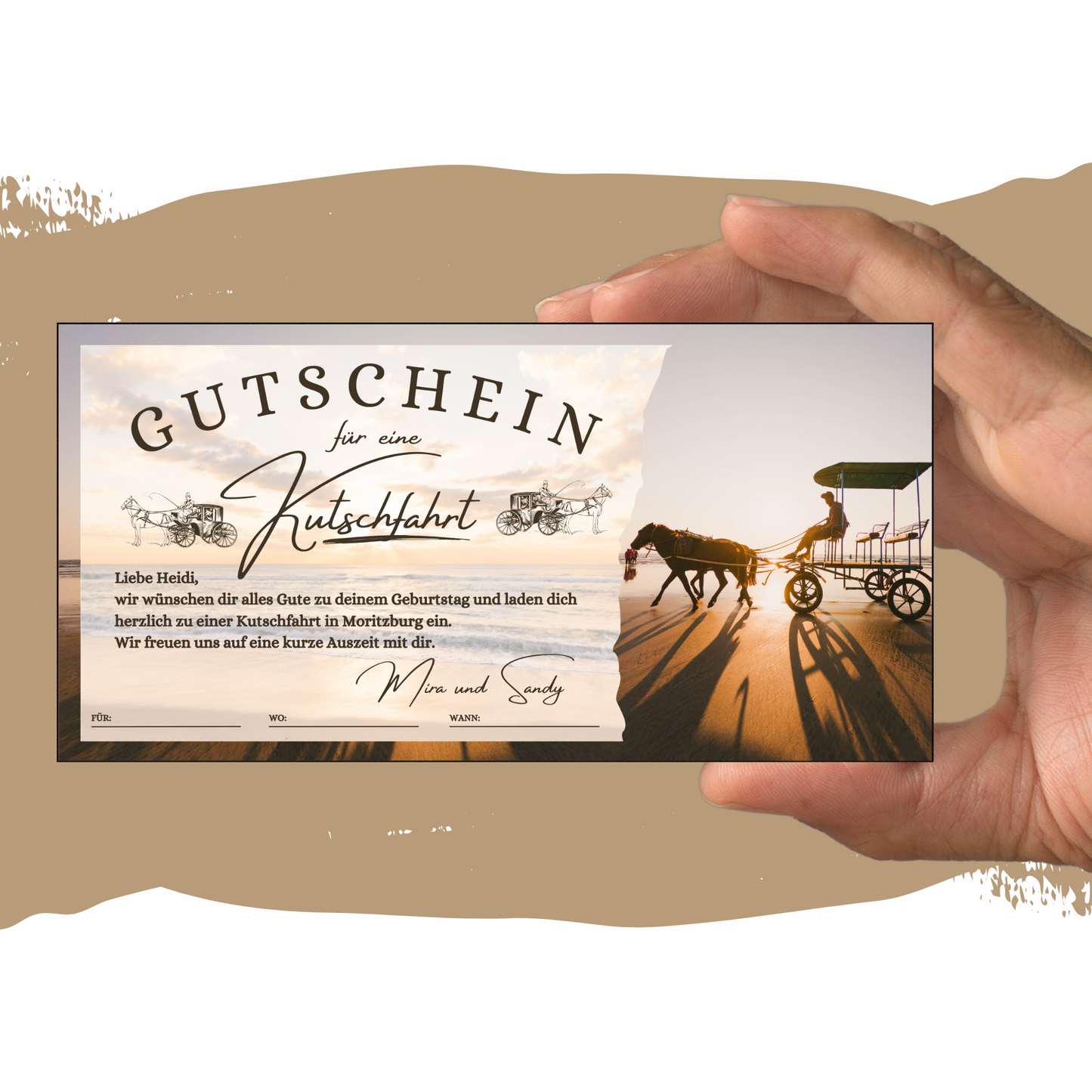 Gutschein - Kutschfahrt Rundfahrt Pferdekutsche