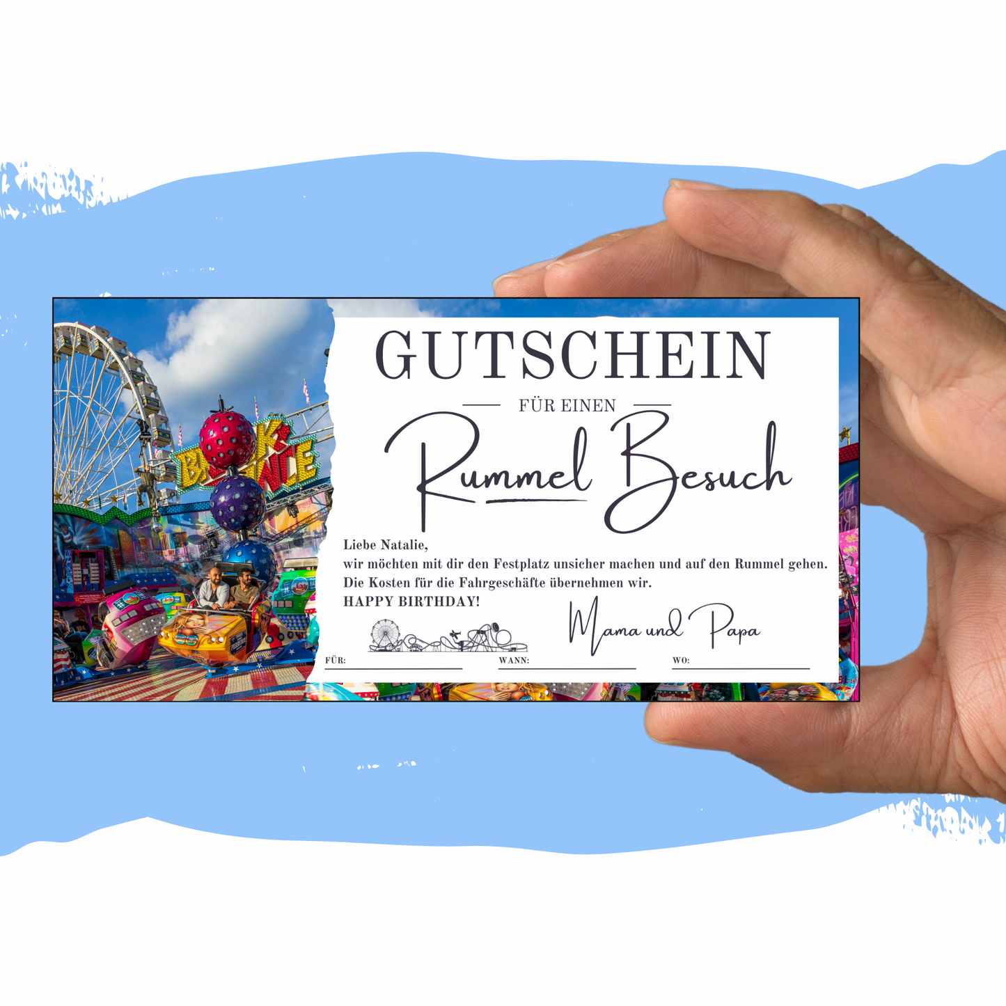 Gutschein - Rummel Besuch Erlebnisgutschein