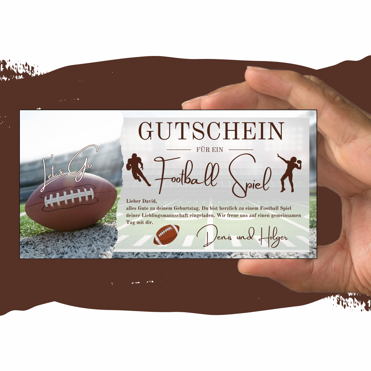 Gutschein - American Football Geschenkgutschein
