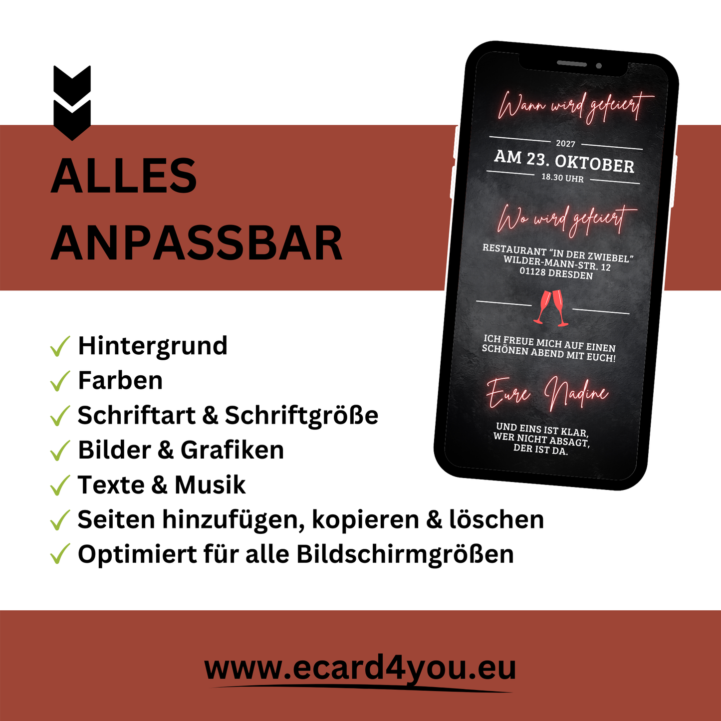 eCARD - Animierte Einladungskarte Geburtstag