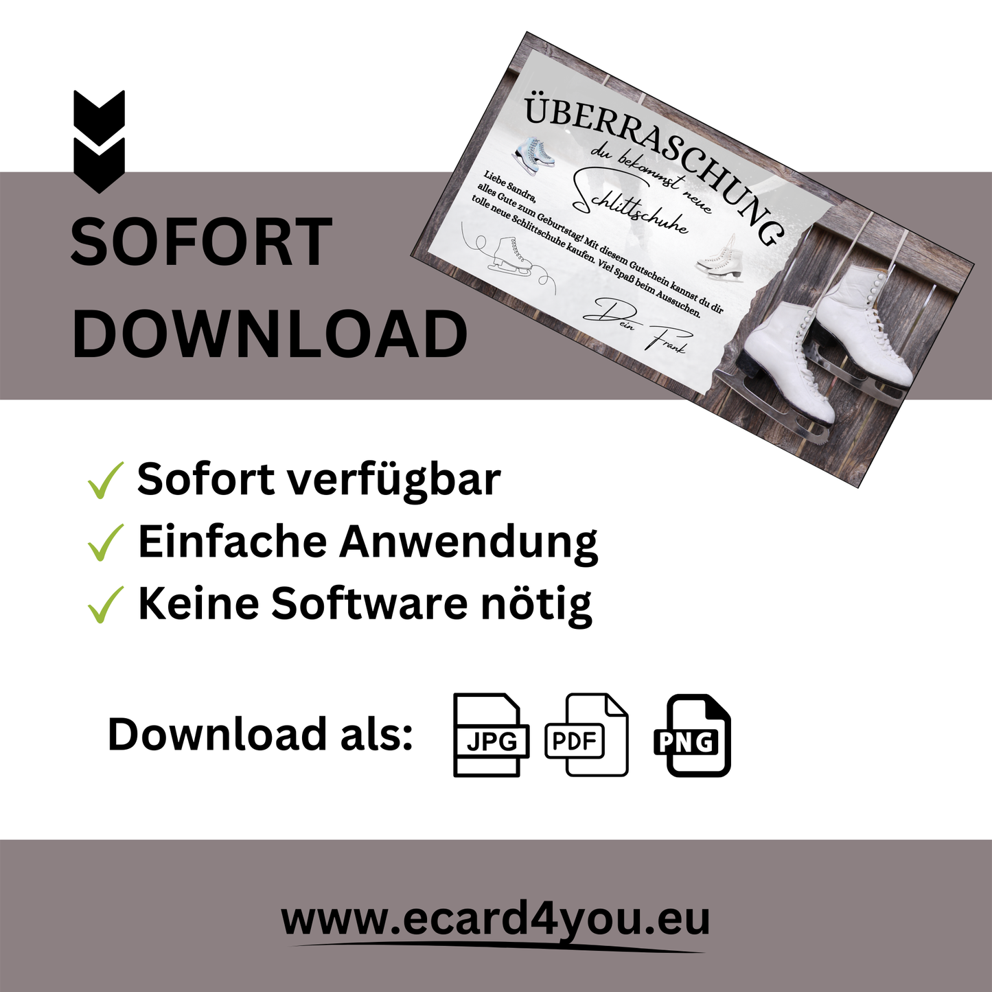 Gutschein - Schlittschuhlaufen Erlebnisgutschein