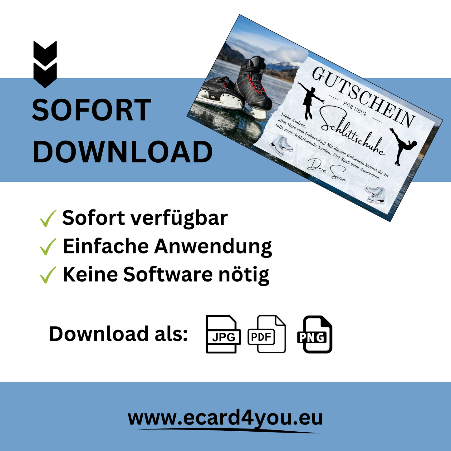 Gutschein - Schlittschuhlaufen Erlebnisgutschein