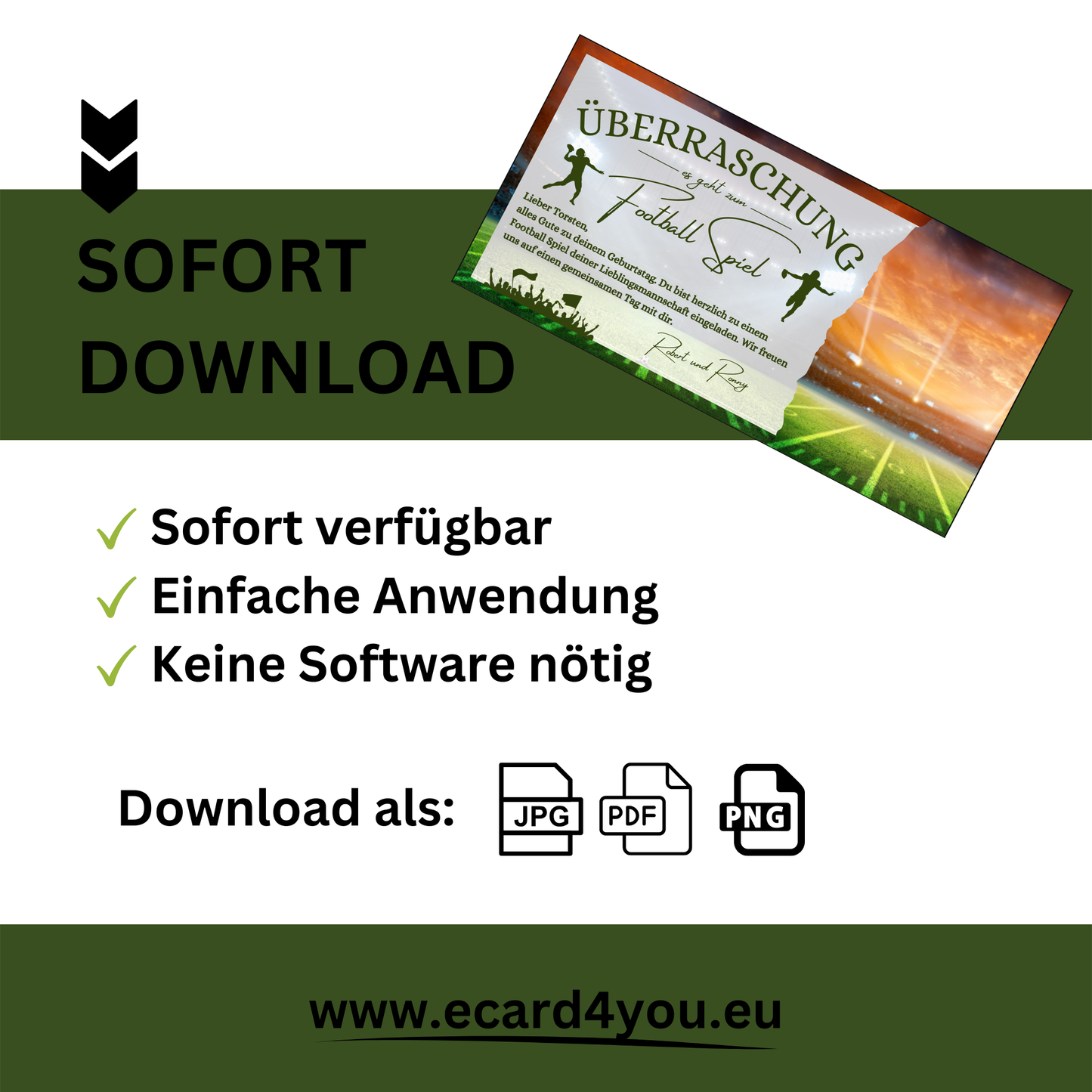 Gutschein - American Football Geschenkgutschein