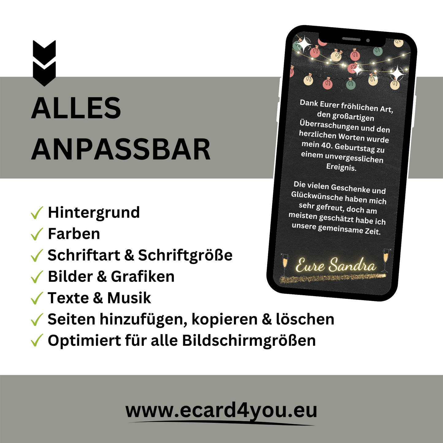 eCARD - Danksagung Geburtstag Jugendweihe