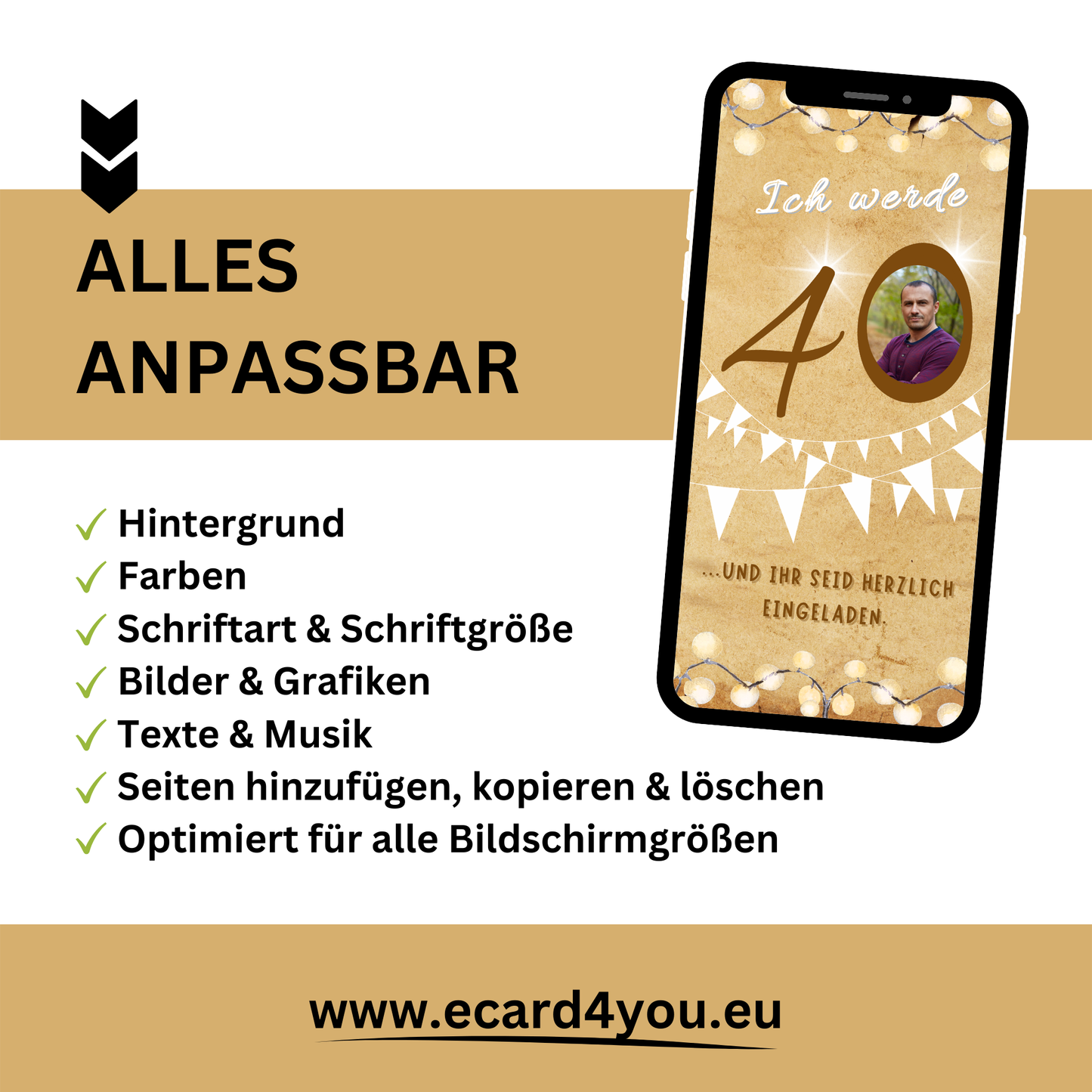 eCARD - Animierte Einladungskarte Geburtstag