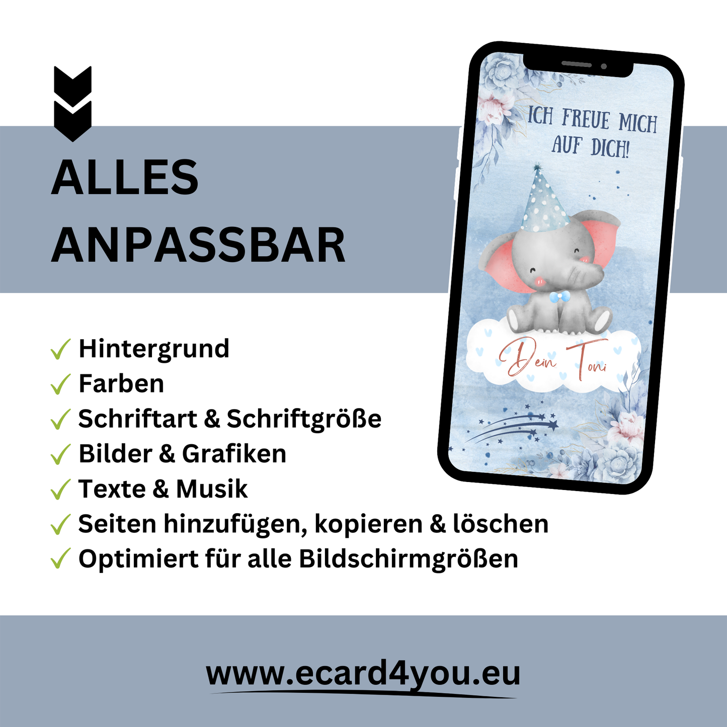 eCARD - Animierte Kindergeburtstags Party Einladungskarte