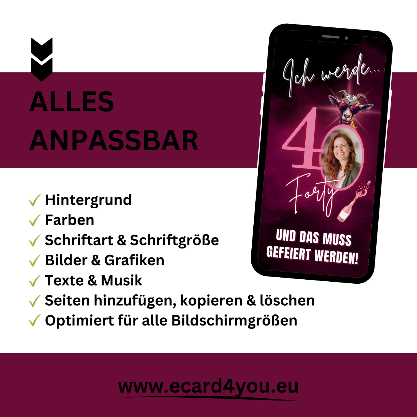 eCARD - Lustige Einladungskarte Geburtstag