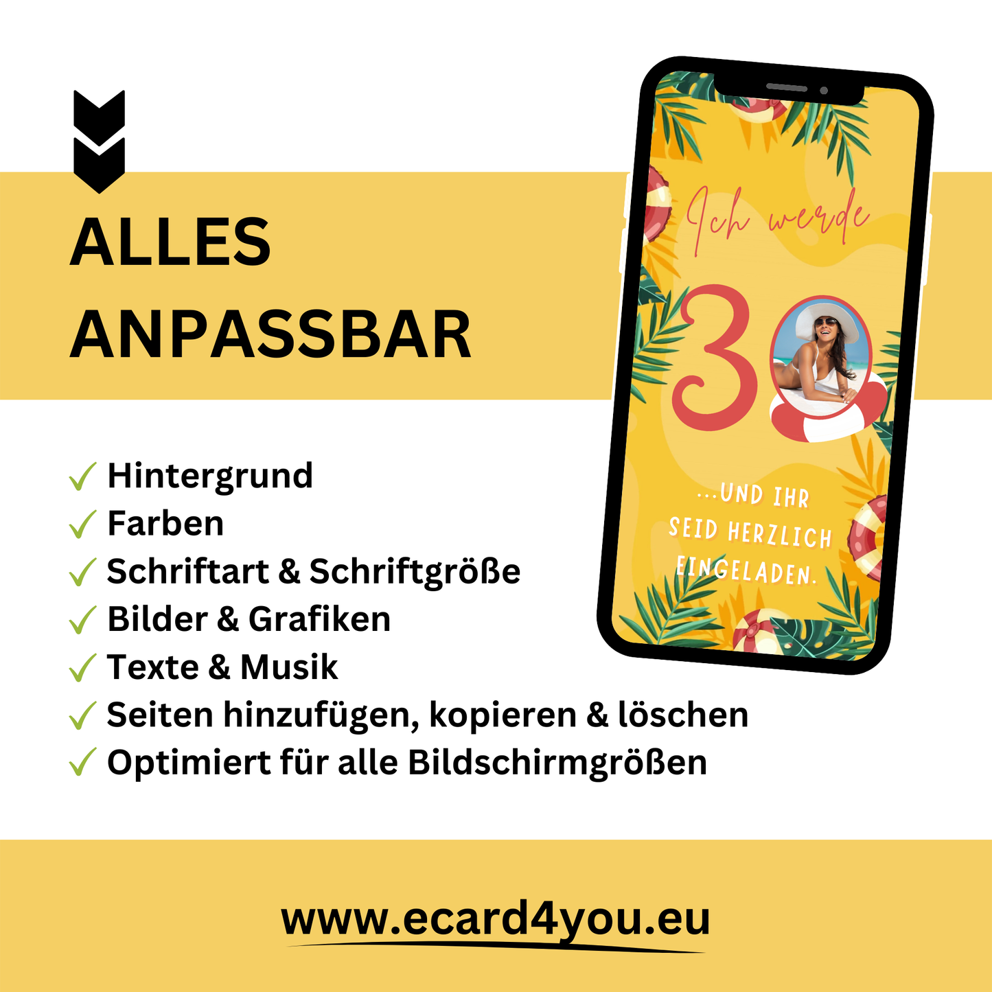 eCARD - Animierte Einladungskarte Geburtstag