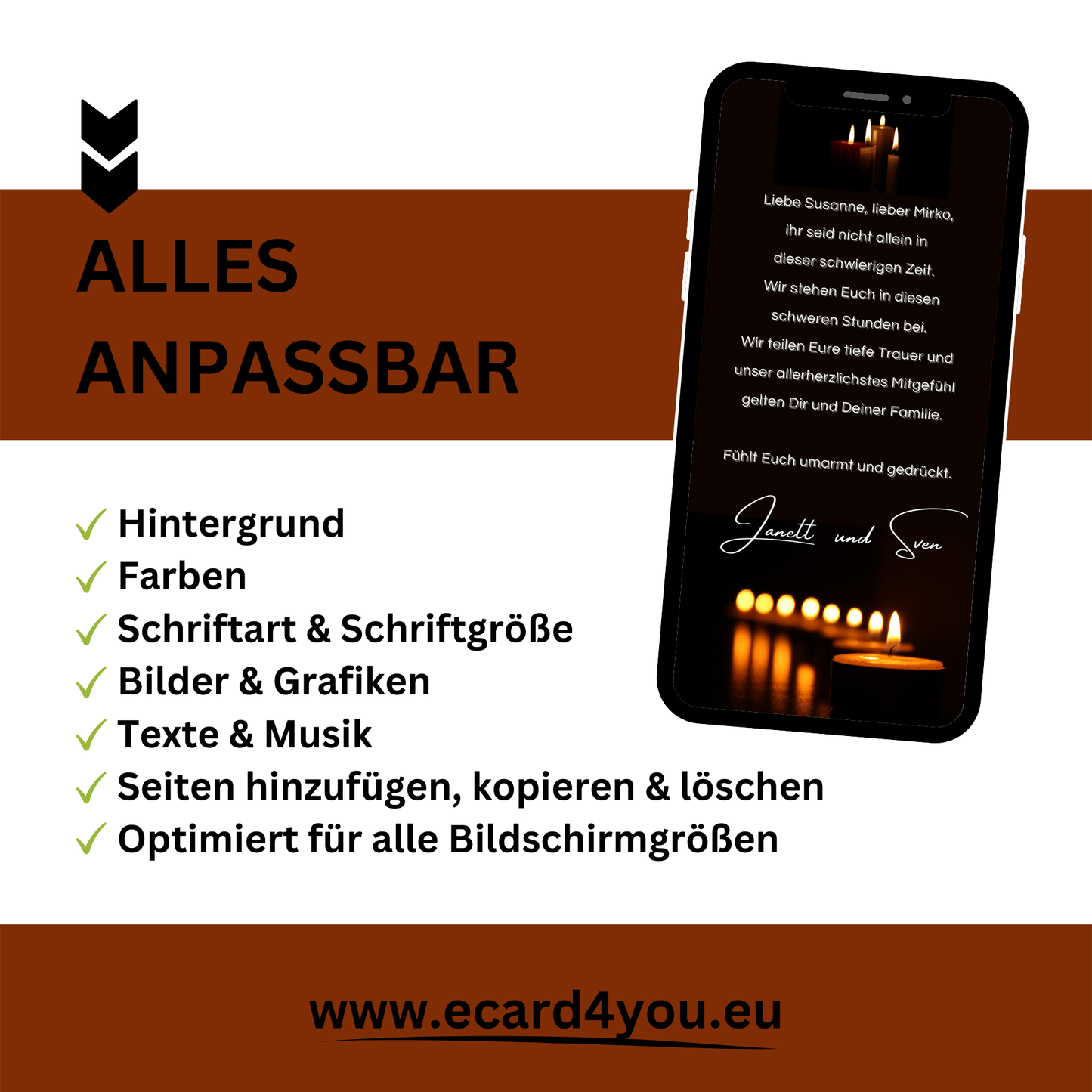 eCARD - Beileidsbekundung und Trauerkarte
