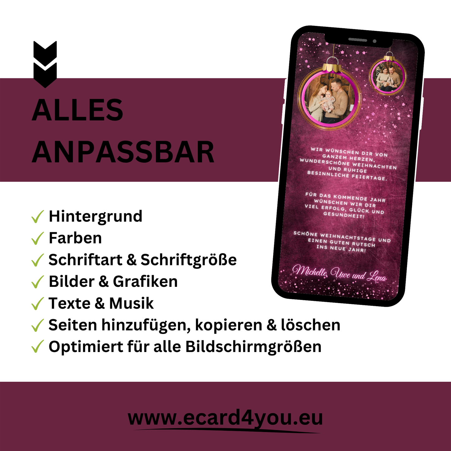 eCARD - Animierte Glückwünsche und Weihnachtgrüße